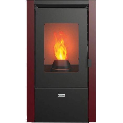 stufa a pellet canadian stove "nevada 7" bordeaux 6,2 kw (1/4)