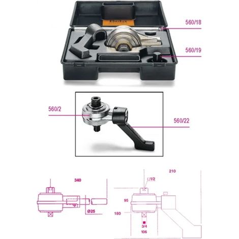 Multiplicateur de couple 1 300 nm avec accessoires beta 560/c2 - 5:1