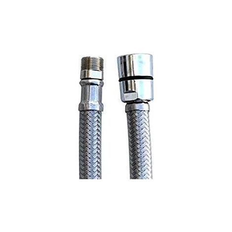 Flexible 55 cm pour robinet – Filetage 1/2'' – Pour mitigeur grande cuisine – Système anti-torsion – Sider (1/3)