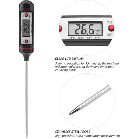 Thermomètre et hygromètre à aiguille WT-1, livré sans piles. (1/5)