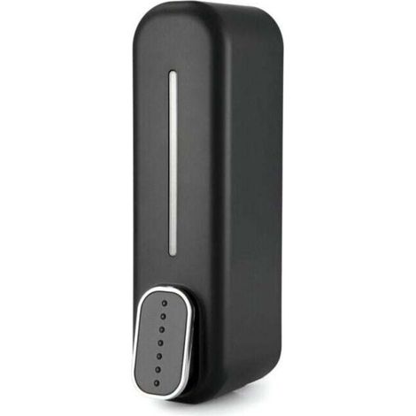 MUMU 300ml Black ABS Manual Soap Dispenser with Wall Mount Shower Gel Container for Home and Hotel (1/4)