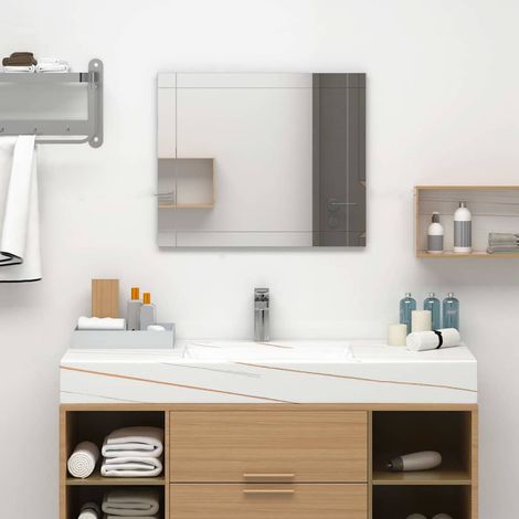 Miroir mural-Miroir suspendu 60x50 cm Verre 747905 (1/5)