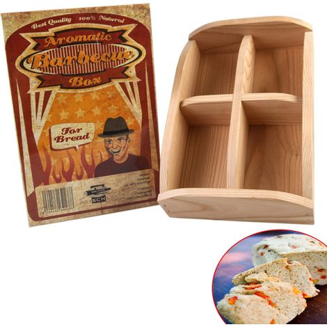 Axtschlag Pane Gar Ciotola in Legno di ciliegio, Pane alla griglia, Multicolore, 30 x 20 x 8 cm, 100 g06 m0000 V (1/5)