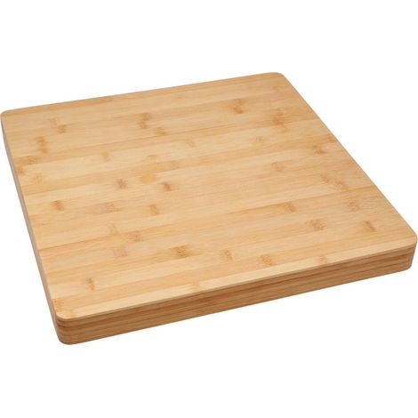 Planche à découper en bambou carrée 37x37 cm - Modèle EHLIS
