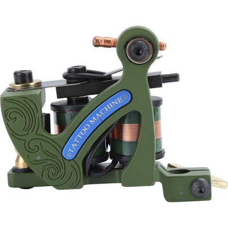 Machine à tatouer professionnelle portable, moteur à bobine puissant, alliage léger, liner shader, modèle 22026-3 (1/5)