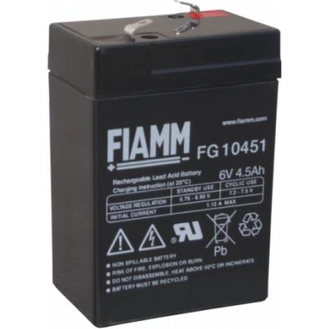 BATTERIA FIAMM FG10451 6V 4,5Ah