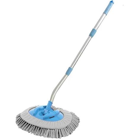 Kit de lavage auto automatique avec longue tige télescopique coudée à 15° et brosse chenille pour pare-brise et vitres. (1/5)