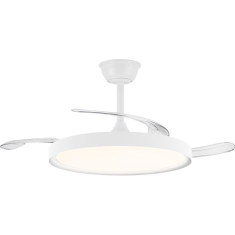 Ventilador de techo LED “Polaris” regulable con control remoto (43W 3CCT 4430lm) IP20 Ø106cm color blanco (1/5)