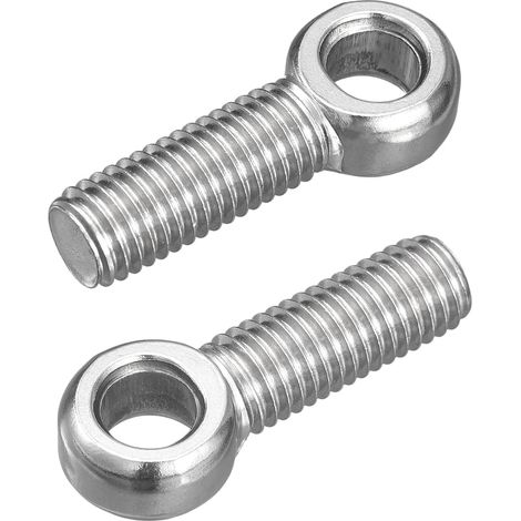 4Pcs Poulies Levage M12 x 40mm 304 Acier Inoxydable Argenté (1/5)