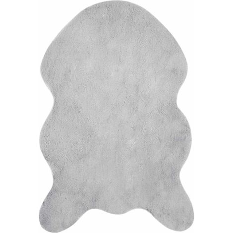 Maison Exclusive - Rutschfester Teppich aus Kunstkaninchenfell OL