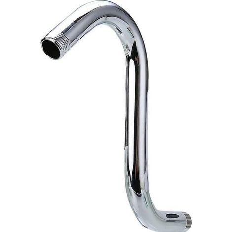 1 bras de douche en acier inoxydable 20 cm 8, bras de douche en forme de S, bras de douche col de cygne (1/4)