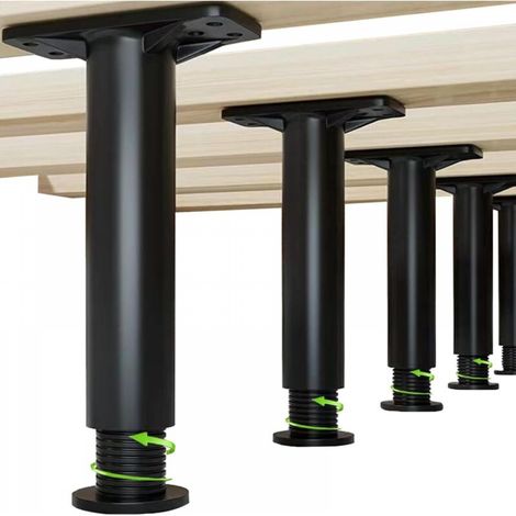 Pieds de cadre de lit réglables : supports centraux de remplacement pour canapés, lattes de meubles et pieds de planche (1/5)