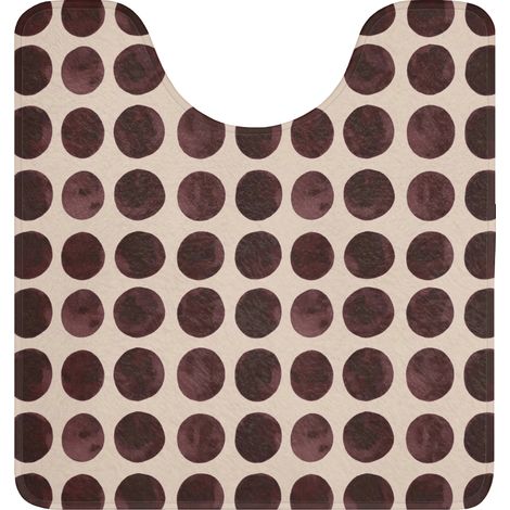 TAPPETINO PER WC Pois - Motivo - Marrone 55x60 cm