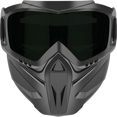 Masque de soudage, lunettes de soudage amovibles, protection faciale anti-poussière et anti-vent pour le meulage - masque à lentille verte (1/5)