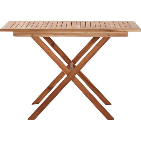 Table de jardin Table d'appoint, Table de Balcon, 110x67x74 cm Bois d'acacia massif OIB1275E (1/5)