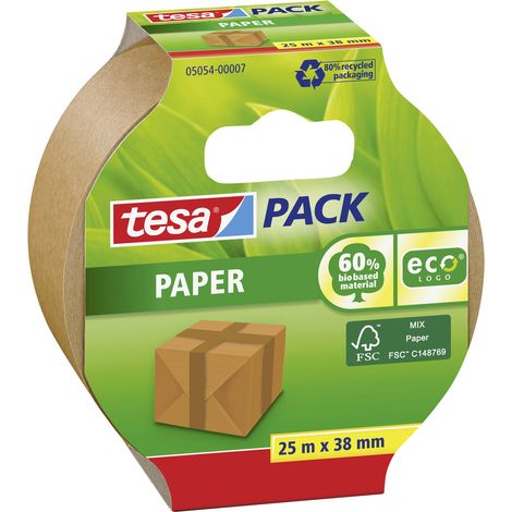 Verpackungsband tesa ecoLogo lösungsmittelfrei handreißbar 25 m (1/3)