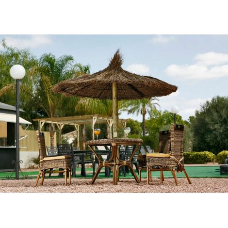 Parasol Sombrilla De Brezo 2.20 Mts Jardin Para Playa Y Piscina (1/5)