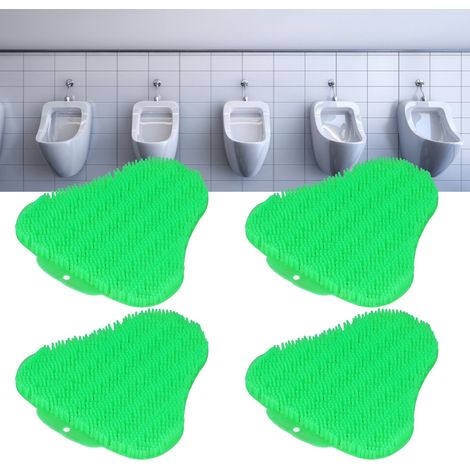 Lot de 10 tapis anti-éclaboussures pour urinoir, filtre pour urinoir, urinoir triangulaire désodorisant et anti-éclaboussures, pastilles parfumées, boules aromatiques et comprimés pour toilettes homme (1/5)