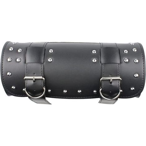 Sac De Selle Moto - Sac Latéral Universel En Cuir Synthétique - Fixation Sans Perçage Sur Guidon Ou Fourche - 1 Pièce (1/5)