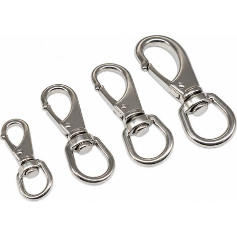 Mousqueton pivotant à ressort en acier inoxydable 304 taille 0 0 40 × 30 × 13 cm 30 g – Livraison gratuite (1/5)