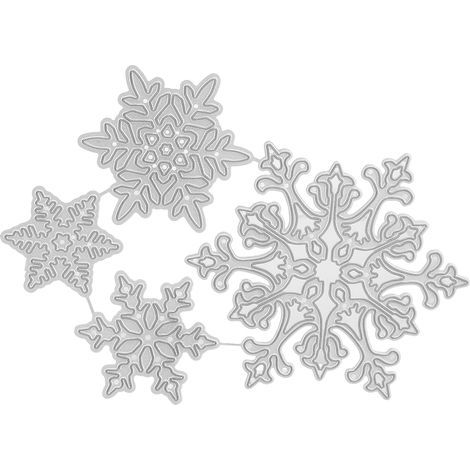 Schneeflocken-Ausstecher aus Kohlenstoffstahl für selbstgemachte Fotoalben (1/5)