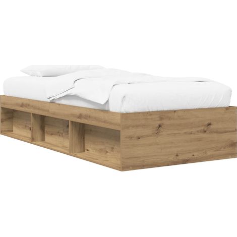Maison Exclusive - Telaio del letto con storage Rovere Artigianale 80 x 200 cm (1/5)