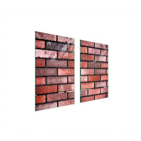 GLASSCHUTZPLATTE FÜR HERD 75x52 ZIEGEL (1/5)