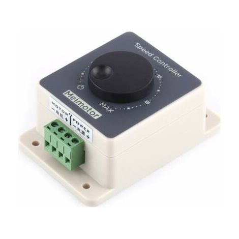 12V Motor Speed Controller, PWM Motor Speed Controller Pulse Width Modulator DC10-60V 20A Waterproof Shell (1/4)