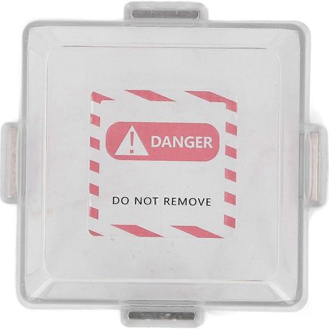 Couvercle de protection pour arrêt d'urgence, en polycarbonate à isolation magnétique, ignifugé, pour interrupteur à bouton-poussoir