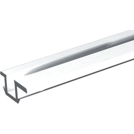 Mantion – Rail de porte coulissante PICO 25 blanc 2m – Capacité de charge 25 kg – Système de guidage haut et bas dissimulé – Pour structures en bois