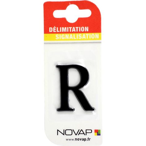 Lettre R Noire Hauteur 25mm - 4620275