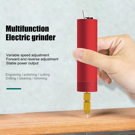 [Yue Xinghui] Broyeur électrique miniature / Perceuse manuelle / Machine de modélisme pour résine époxy, plastique, perles, graines de Bodhi et objets de collection - Broyeur USB
