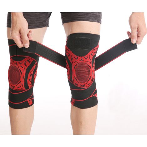 Genouillere - Soutien De Genou Elastique Avec Cercle En Silicone - Pour Sport Et Activite Physique - Par Paquet De 2 (1/5)