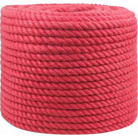 Corde en Jute Rouge Jute 100% Tossa vidaXL