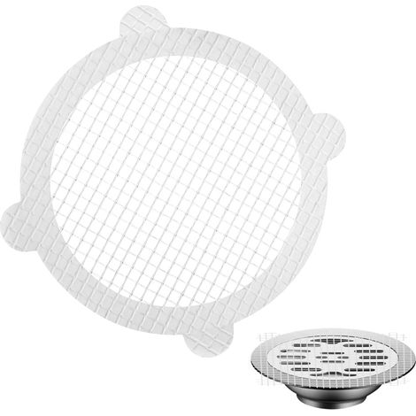 Filtre À Cheveux Pour Drain De Douche - Maille 0,55 Mm - Adhésif Étanche - Pour Salle De Bain Cuisine Balcon - Lot De 50 (1/5)