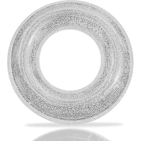 Bouée piscine gonflable 90/70 cm, anneau paillettes PVC épais, pour ado, enfant et adulte, plage et piscine. (1/4)