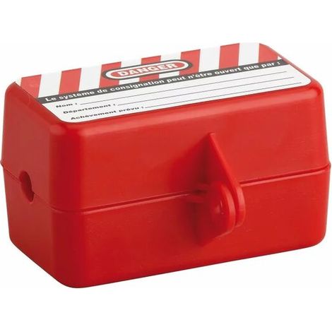 Consignation pour prise 220V verrouillable par cadenas – Résine non conductrice résistante à la chaleur et aux produits chimiques – Protection optimale (1/4)
