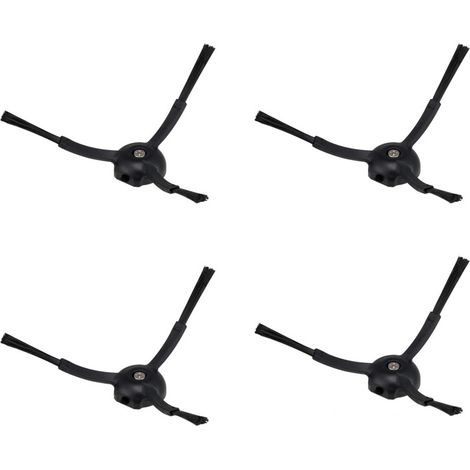 Original Zubehör,Silikon Seitenbürsten für Staubsauger der Serien Q Revo/Q7 Max/Q8 Max/S7 Max Ultra/S7 Maxv Ultra/S7 Pro Ultra/S8 Pro Ultra/Q5 Pro+, 4er Pack(Schwarz) (1/5)
