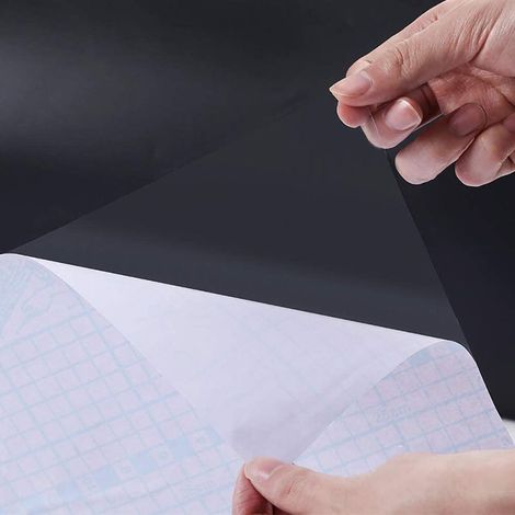 Hode Pellicola adesiva trasparente autoadesiva per carta da parati 40 cm × 3 m Pellicola trasparente per libri Pellicola protettiva impermeabile per pareti Pellicola protettiva per pareti e mobili (1/5)