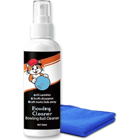 Spray nettoyant pour boules de bowling, solution spéciale pour nettoyer et entretenir les boules de bowling, et produit d'entretien et de nettoyage. (1/2)