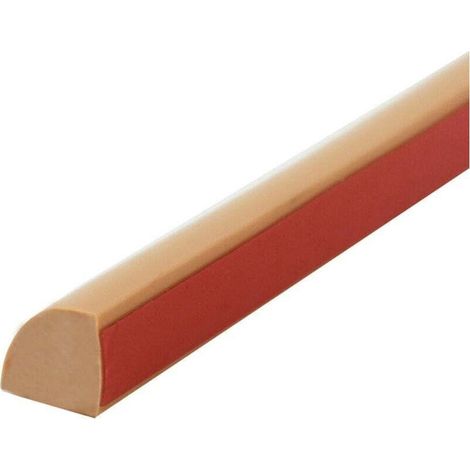 Baguette de Plinthe Quart de Rond Flexible Auto-adhésive 3m, Couleur Marron, pour Salle de Bain, Cuisine et Plan de Travail (1/5)