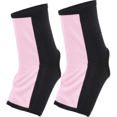 Lot de 2 Bandes de Cheville MMA Muay Thai Sanda Taille L Rose Respirant Protection (1/5)