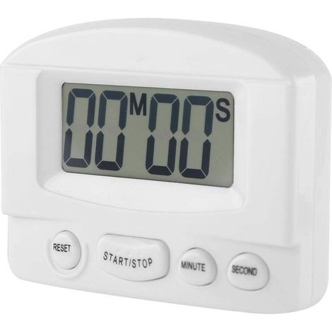 Minuteur de cuisine numérique, grand dos magnétique d'horloge d'affichage à cristaux liquides de compte à rebours(Noir).