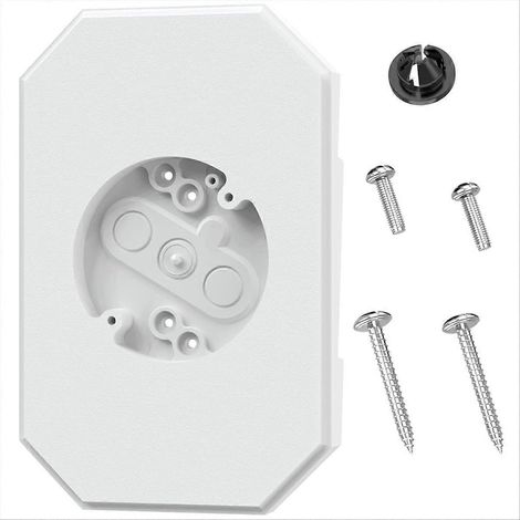 Kit de fixation pour bardage, bloc de montage pour éclairage extérieur 8141DBL, blanc (1/5)