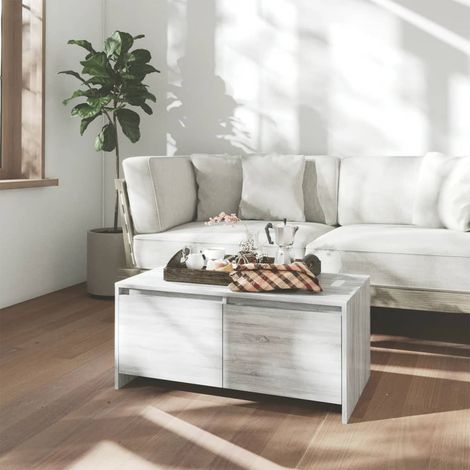 Coffee Table Grey Sonoma 90x50x41.5 cm Engineered Wood vidaXL (1/5)
