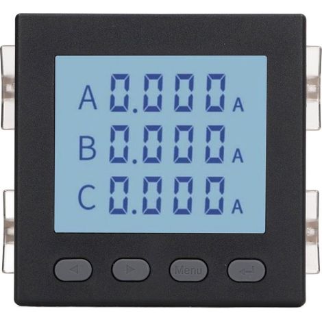 Compteur de puissance multifonctionnel, ampère de tension noir triphasé pour l'automatisation de la Distribution AC220V (1/5)