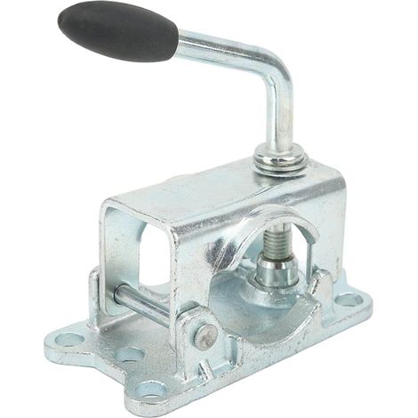Supports de Roue de Remorque en Fer galvanisé à Pince en Fonte, Cric Fendu Robuste et Durable pour Tuyau de 48 Mm de Diamètre, Supports de Support pour Camping-car avec Ajustement sécurisé (1/5)