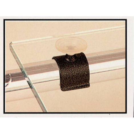 6 x BL SUPPORTI C/VENTOSA P/TUBO BIANCO 4 PZ
