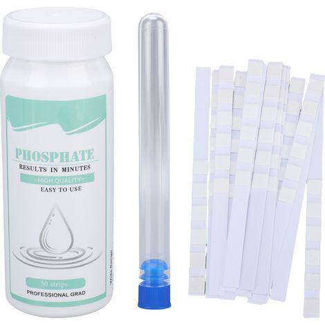 PO4-Teststreifen für Wasser, 50 Punkte, schnelles und genaues Testset für Schwimmbäder, Aquarien und Trinkwasser. (1/5)