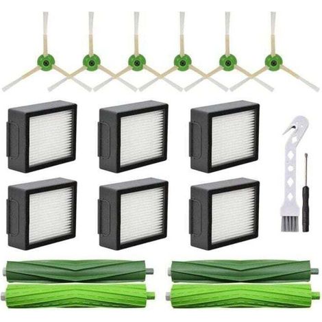 Ricambi per aspirapolvere robot iRobot Roomba I3 I4 I6 I7 I8 E5, XU, E6 E7: spazzola laterale principale, filtro HEPA --Crezuo